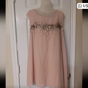 Lane Bryant Blush Top with Sequin Band
